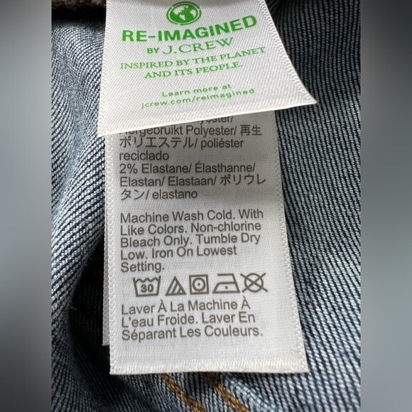 J. Crew Women's Jeans Blue 9" Mid Rise Skinny Button Fly Size 27 - Picture 9 of 14